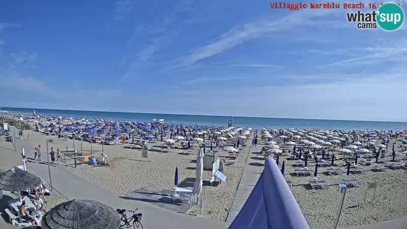 Der Strand Villaggio Mare Blu webcam Bibione Pineda – Italien