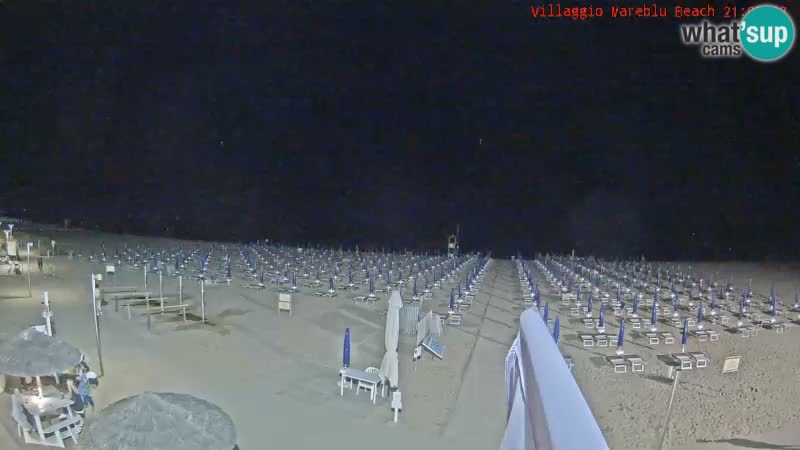 Spletna kamera na plaži v živo Villaggio Mare Blu Bibione Pineda – Italija