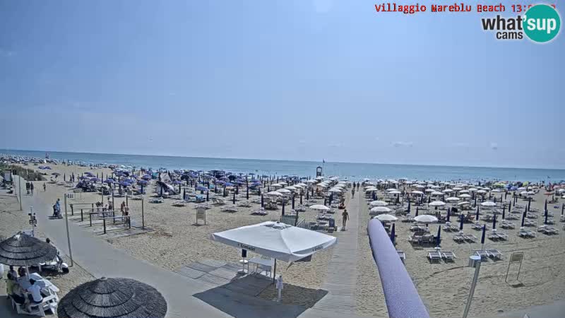 The beach Livecam Villaggio Mare Blu Bibione Pineda – Italy