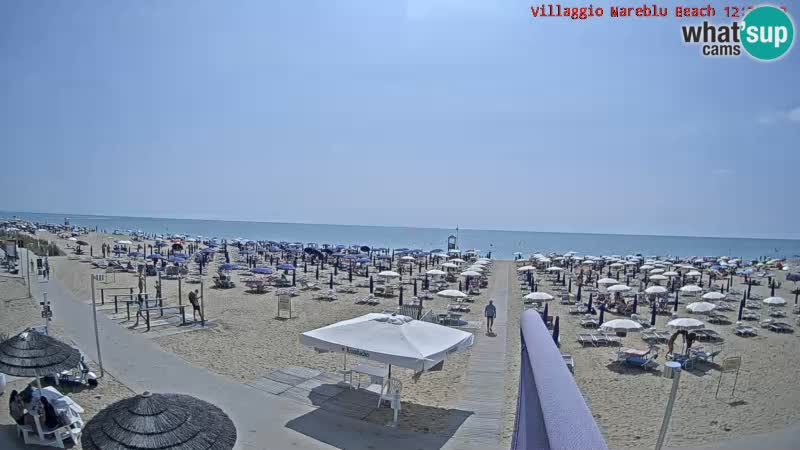 Spiaggia Webcam Villaggio Mare Blu Bibione Pineda