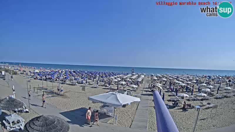 Web kamera uživo na plaži Villaggio Mare Blu Bibione Pineda – Italija