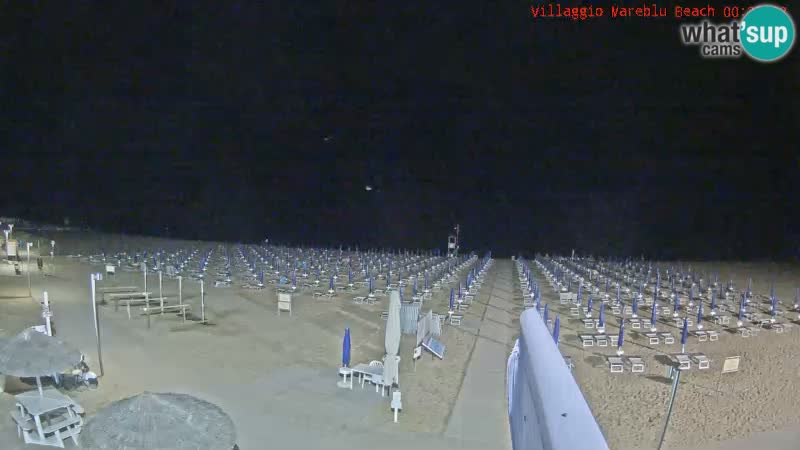 Webcam en direct de la plage Villaggio Mare Blu Bibione Pineda – Italie