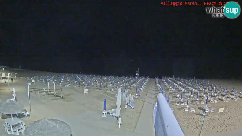 Webcam en direct de la plage Villaggio Mare Blu Bibione Pineda – Italie
