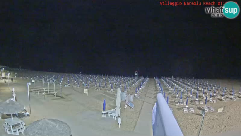 Playa webcam en vivo Villaggio Mare Blu Bibione Pineda – Italia