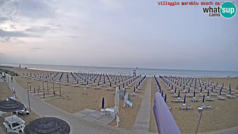 Der Strand Villaggio Mare Blu webcam Bibione Pineda – Italien