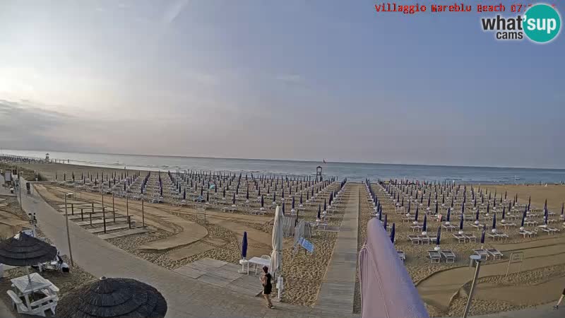 Spiaggia Webcam Villaggio Mare Blu Bibione Pineda
