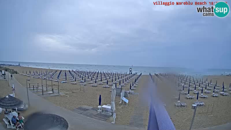 Webcam en direct de la plage Villaggio Mare Blu Bibione Pineda – Italie