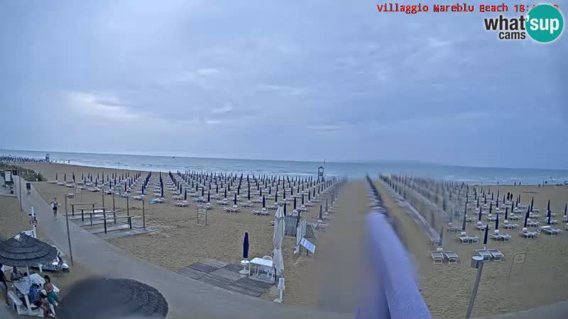 Web kamera uživo na plaži Villaggio Mare Blu Bibione Pineda – Italija