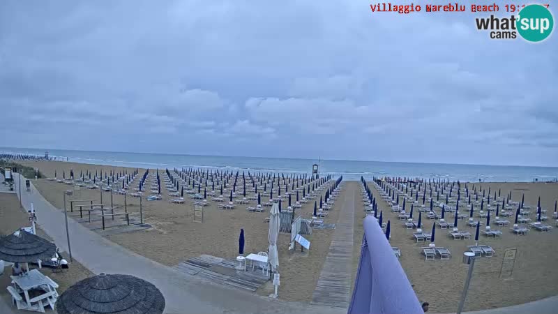 The beach Livecam Villaggio Mare Blu Bibione Pineda – Italy