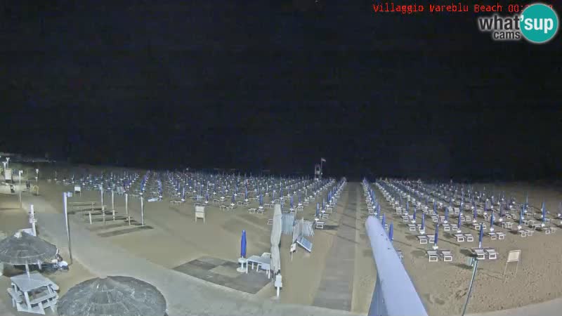 Webcam en direct de la plage Villaggio Mare Blu Bibione Pineda – Italie
