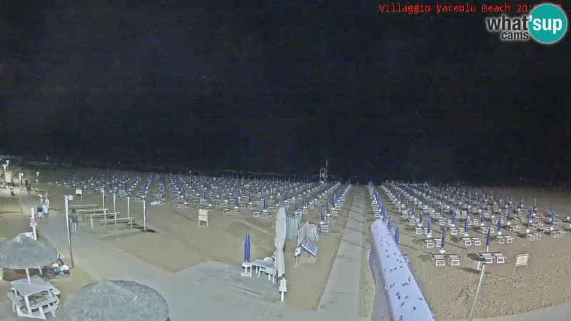 Playa webcam en vivo Villaggio Mare Blu Bibione Pineda – Italia