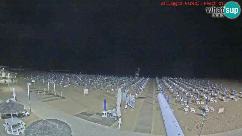 Playa webcam en vivo Villaggio Mare Blu Bibione Pineda – Italia
