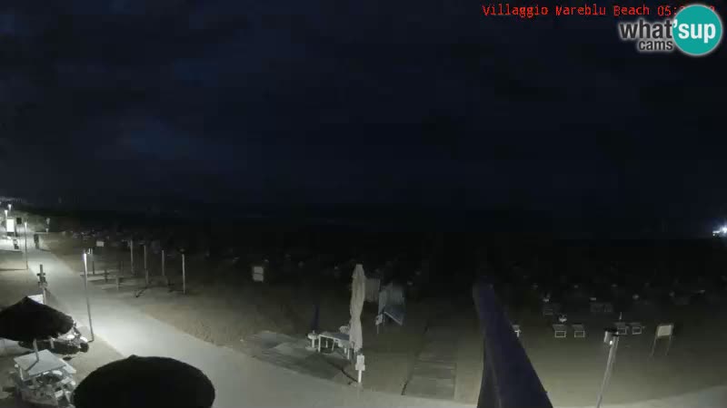 Spletna kamera na plaži v živo Villaggio Mare Blu Bibione Pineda – Italija