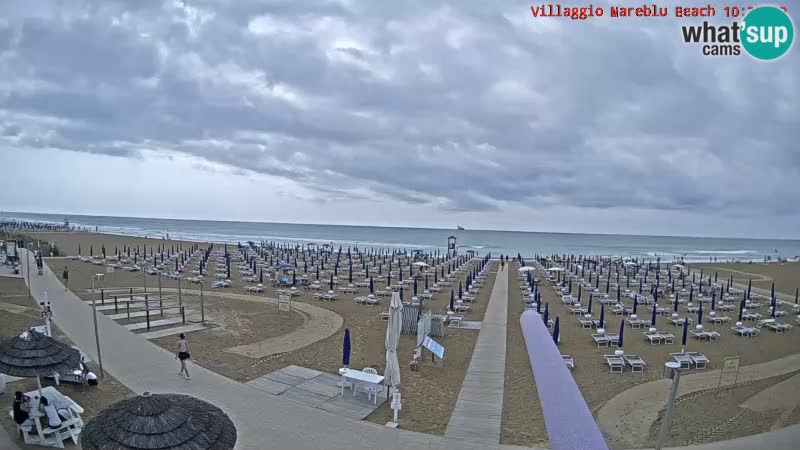 Web kamera uživo na plaži Villaggio Mare Blu Bibione Pineda – Italija