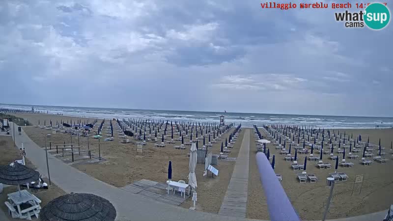 The beach Livecam Villaggio Mare Blu Bibione Pineda – Italy