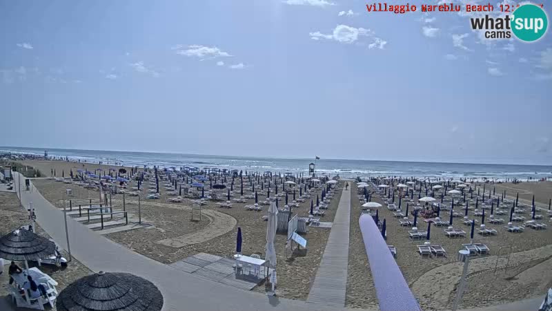 Spiaggia Webcam Villaggio Mare Blu Bibione Pineda