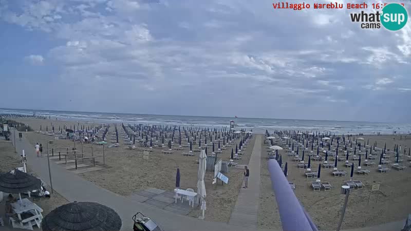 Web kamera uživo na plaži Villaggio Mare Blu Bibione Pineda – Italija