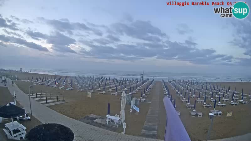 Der Strand Villaggio Mare Blu webcam Bibione Pineda – Italien