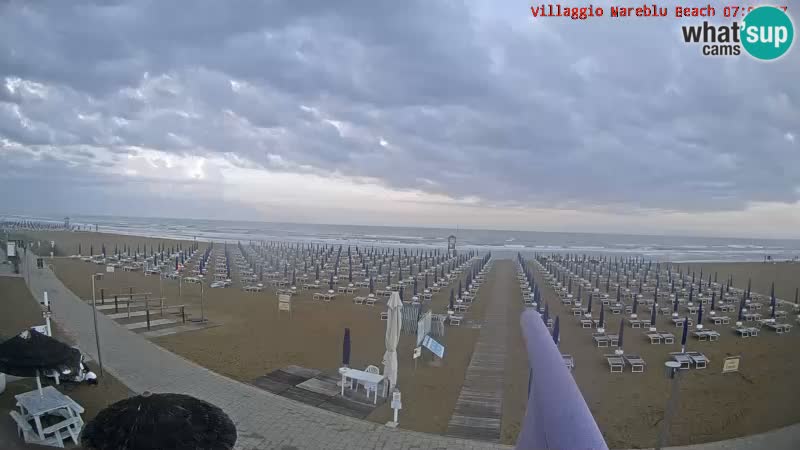 Der Strand Villaggio Mare Blu webcam Bibione Pineda – Italien