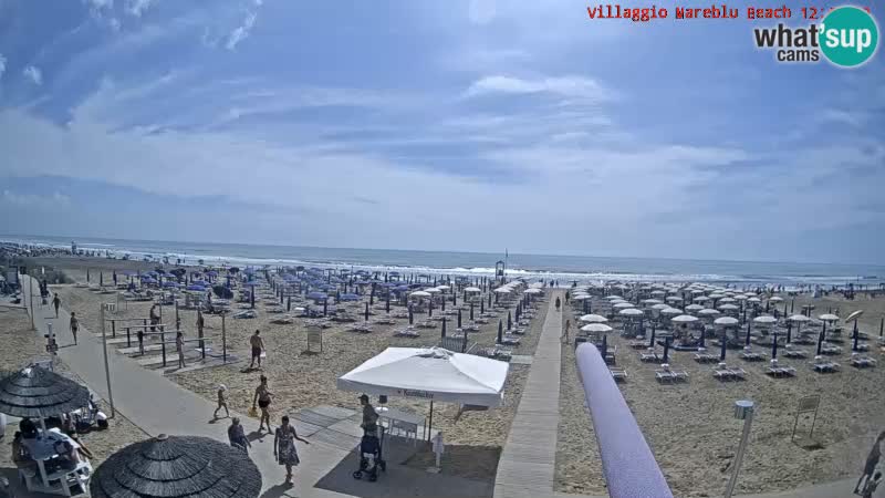 The beach Livecam Villaggio Mare Blu Bibione Pineda – Italy