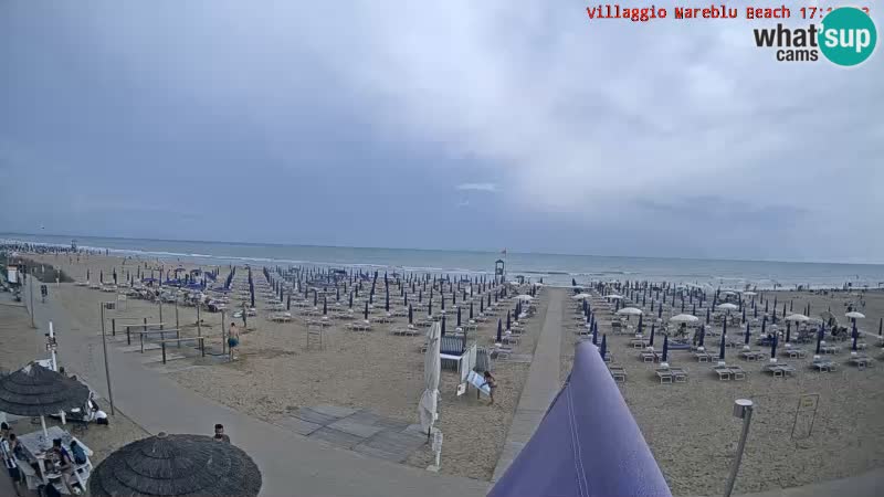 Playa webcam en vivo Villaggio Mare Blu Bibione Pineda – Italia