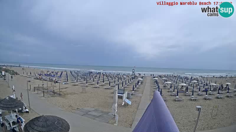 Playa webcam en vivo Villaggio Mare Blu Bibione Pineda – Italia