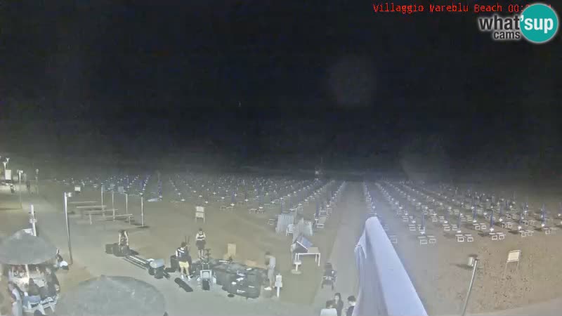 Spiaggia Webcam Villaggio Mare Blu Bibione Pineda