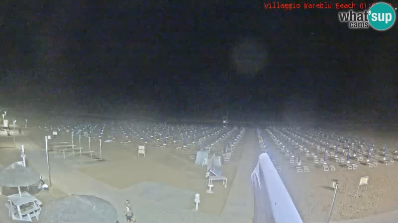 Spletna kamera na plaži v živo Villaggio Mare Blu Bibione Pineda – Italija
