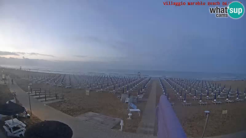 The beach Livecam Villaggio Mare Blu Bibione Pineda – Italy