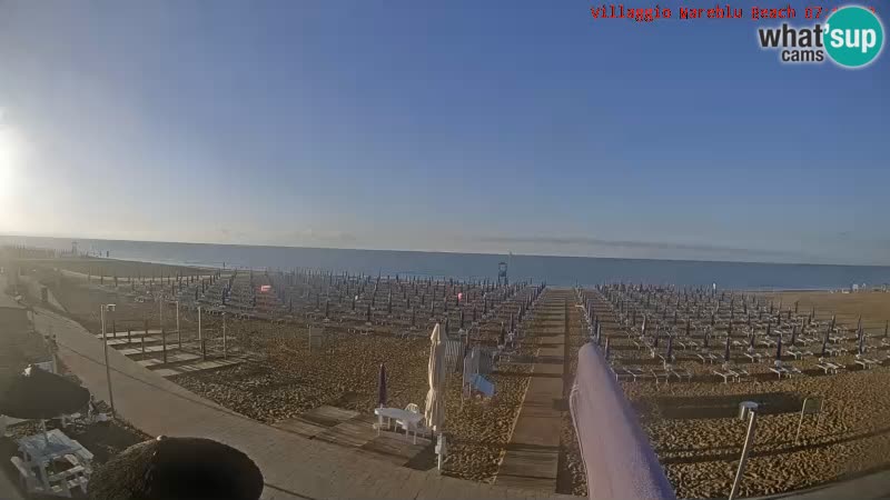 The beach Livecam Villaggio Mare Blu Bibione Pineda – Italy