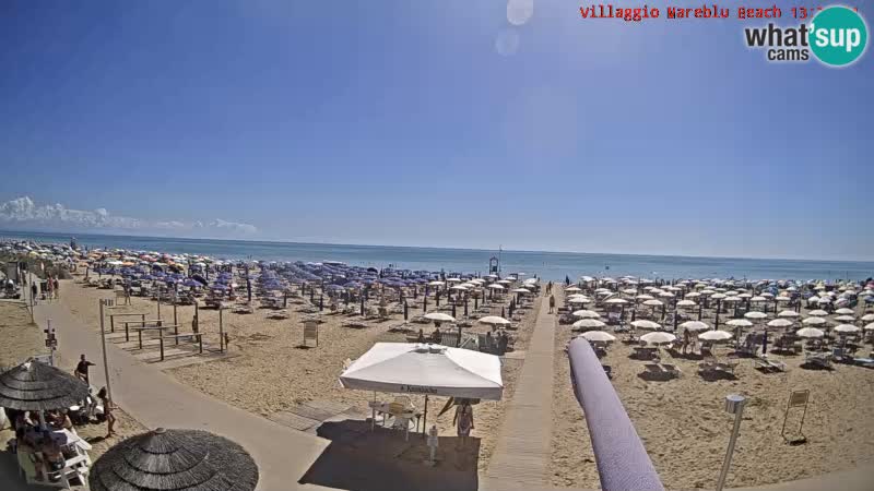 Der Strand Villaggio Mare Blu webcam Bibione Pineda – Italien
