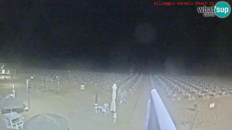Webcam en direct de la plage Villaggio Mare Blu Bibione Pineda – Italie
