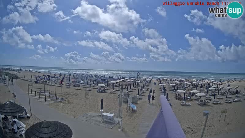 Web kamera uživo na plaži Villaggio Mare Blu Bibione Pineda – Italija