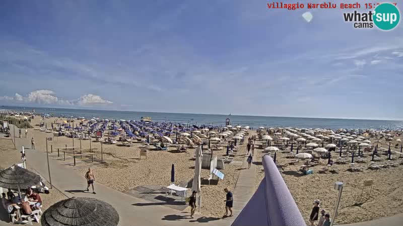 The beach Livecam Villaggio Mare Blu Bibione Pineda – Italy