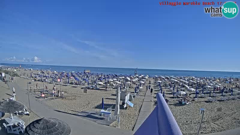 The beach Livecam Villaggio Mare Blu Bibione Pineda – Italy