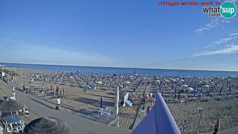 The beach Livecam Villaggio Mare Blu Bibione Pineda – Italy