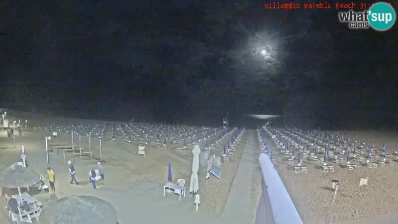 Playa webcam en vivo Villaggio Mare Blu Bibione Pineda – Italia