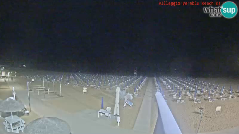 Webcam en direct de la plage Villaggio Mare Blu Bibione Pineda – Italie