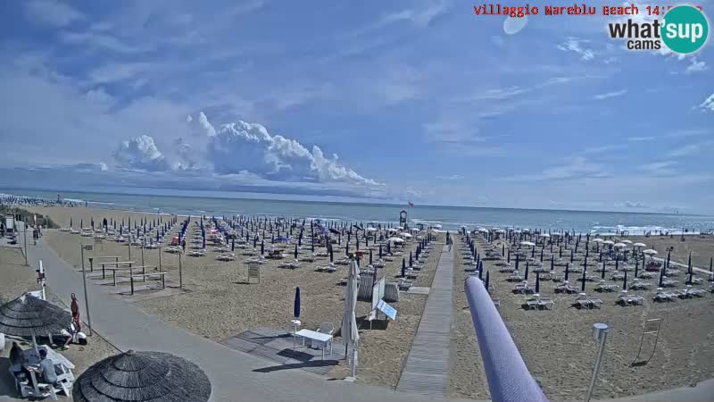 Der Strand Villaggio Mare Blu webcam Bibione Pineda – Italien