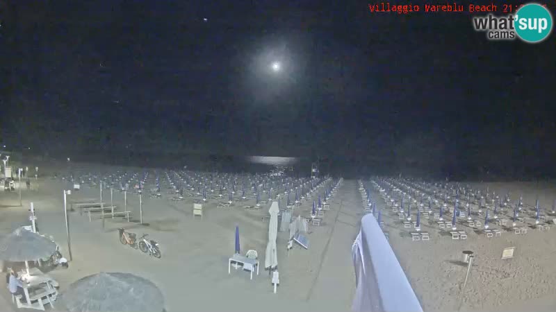 Webcam en direct de la plage Villaggio Mare Blu Bibione Pineda – Italie