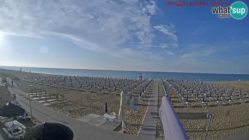 The beach Livecam Villaggio Mare Blu Bibione Pineda – Italy
