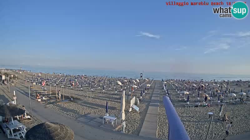 The beach Livecam Villaggio Mare Blu Bibione Pineda – Italy