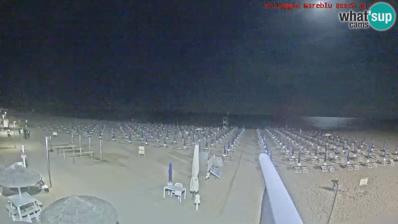 Playa webcam en vivo Villaggio Mare Blu Bibione Pineda – Italia