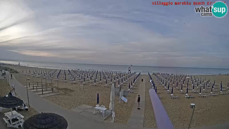 The beach Livecam Villaggio Mare Blu Bibione Pineda – Italy
