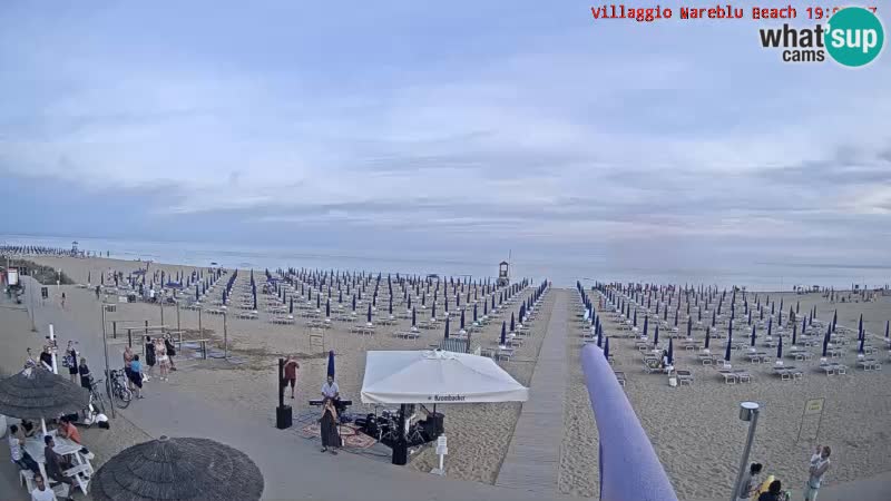 The beach Livecam Villaggio Mare Blu Bibione Pineda – Italy