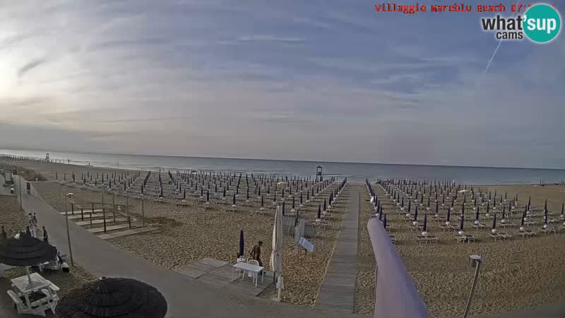 The beach Livecam Villaggio Mare Blu Bibione Pineda – Italy