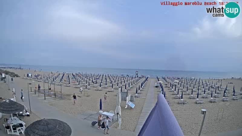 The beach Livecam Villaggio Mare Blu Bibione Pineda – Italy
