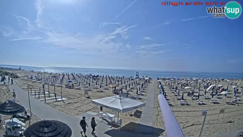 Web kamera uživo na plaži Villaggio Mare Blu Bibione Pineda – Italija