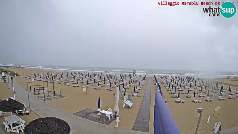 The beach Livecam Villaggio Mare Blu Bibione Pineda – Italy