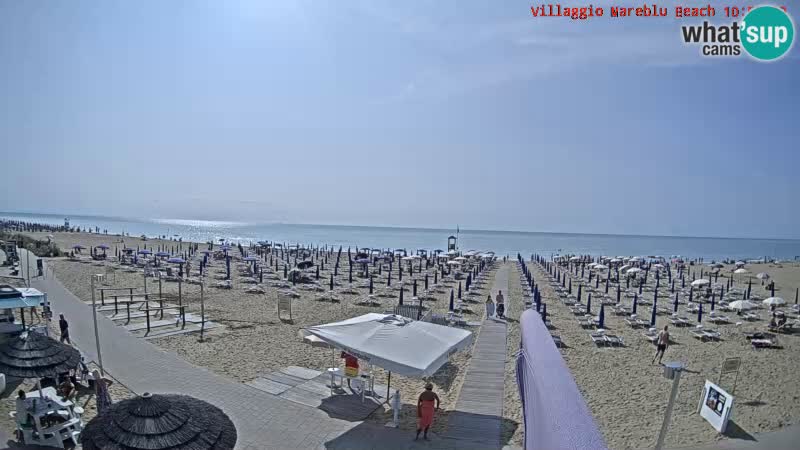 Der Strand Villaggio Mare Blu webcam Bibione Pineda – Italien